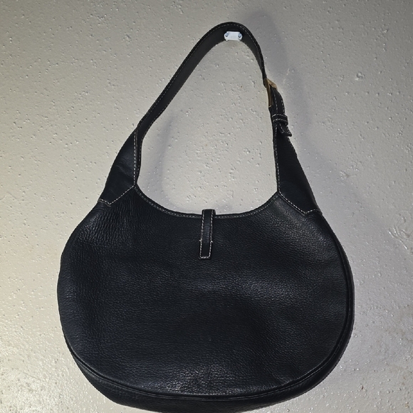 Black Leather Hobo Bag - Picture 3 of 12